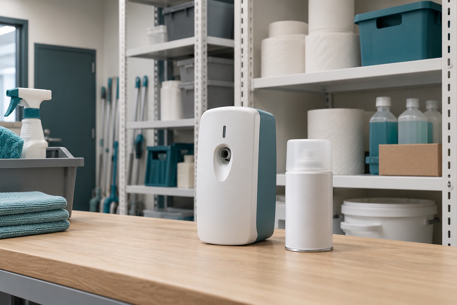 Un distributeur mural compact pour l’air ambiant et une recharge scellée